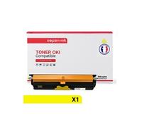 TONER 44250721 44250721 Yellow x 1 Compatible pour OKI- OKI C110 OKI C130 OKI C130n MC160 OKI MC160n