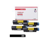 TONER 44574702 44574702 Noir x 4 Compatible pour OKI- OKI B411 OKI B411D OKI B411DN OKI B431 OKI B431D OKI B431DN MB461 MFP OKI MB471 MFP OKI MB471W