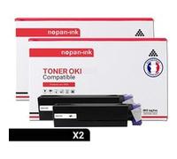 TONER 44574902 44574902 Noir x 2 Compatible pour OKI-NOPAN-INK OKI B431d OKI B431dn+ OKI B431dn OKI MB471w MFP OKI MB491 OKI MB491dn OKI MB491+LP MFP