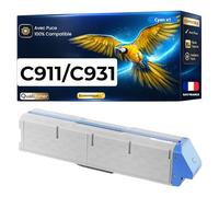 Toner 45536415 Compatible pour OKI 931 Cyan Haute capacité avec Puce 24000 Pages