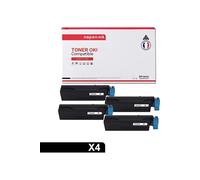 TONER 45807111 45807111 Noir x 4 Compatible pour OKI- OKI B 432 DN OKI B 512 DN OKI MB 492 dn OKI MB 562 dnw