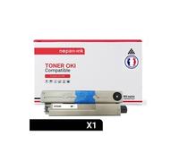 TONER 46508712 46508712 Noir x 1 Compatible pour OKI- OKI C 332 DN OKI C 332 DNw OKI MC 363 DN OKI MC 363 DNW OKI MC 363 N