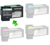 Toner 540H Noir Compatible pour Lexmark C540 N, 543 dn, 544 N, 544 DN, 544 DTN C540H1KG 2500 Pages