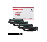 TONER 593-10329 593-10329 Noir x 4 Compatible pour DELL- Dell 2335dn 2355dn