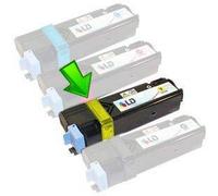 Toner 6125 Jaune Compatible pour Xerox Phaser 6125, 6125 N 106R01333, Capacité : 1000 Pages