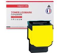 TONER 71B20Y0 71B20Y0 Yellow x 1 Compatible pour LEXMARK-NOPAN-INK Lexmark CS317 CS317d CS417 CS417dn CS517 CS517de CX317 CX317dn CX417 CX417de CX517de Yellow G