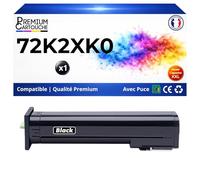 Toner 72K2XK0 72K2XKE Compatible pour Lexmark CS820 CS820de CS820dte Noir Haute capacité avec Puce 33000 Pages
