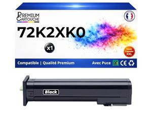 Toner 72K2XK0 72K2XKE Compatible pour Lexmark CS820 CS820de CS820dte Noir Haute capacité avec Puce 33000 Pages