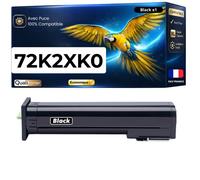 Toner 72K2XK0 compatible pour Lexmark Noir Haute capacité avec puce 33000 pages Pack 1