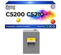 Toner 828427 compatible pour Ricoh 5200 5210 Jaune Haute capacité avec puce 24000 pages