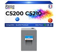 Toner 828429 compatible pour Ricoh 5200 5210 Cyan Haute capacité avec puce 24000 pages