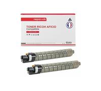TONER 888640 888636 888640 888636 Noir x 2 Compatible pour RICOH AFICIO- Rico Aficio MP C2000 Aficio MP C2500 Aficio MP C3000
