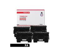 TONER 9004078 9004078 Noir x 4 Compatible pour OKI-NOPAN-INK OKI B6200 OKI B6200dn OKI B6200n OKI B6250 OKI B6250dn OKI B6250d OKI B6300 OKI B6300dn