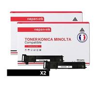 TONER A0DK152 A0DK152 Noir x 2 Compatible pour KONICA MINOLTA- Konica Minolta Magicolor 4600 Series Konica Minolta Magicolor 4650 DN Konica Minolta