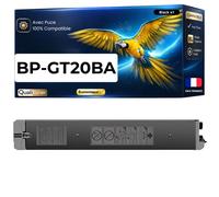 Toner BPGT20BA BP-GT20BA compatible pour Sharp 22 10 20 25 Noir Haute capacité avec puce 18000 pages