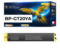 Toner BPGT20YA BP-GT20YA compatible pour Sharp 22 10 20 25 Jaune Haute capacité avec puce 10000 pages