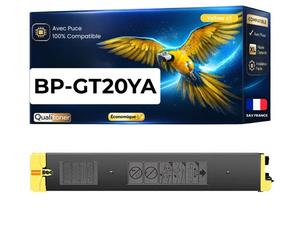 Toner BPGT20YA BP-GT20YA compatible pour Sharp 22 10 20 25 Jaune Haute capacité avec puce 10000 pages
