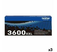 Toner - Brother - TN3600XXL - Noir - 3 unités - Multicolore