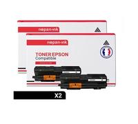TONER C13S050435 C13S050435 Noir x 2 Compatible pour EPSON- Epson Aculaser M 2000 Epson Aculaser M 2000 D Epson Aculaser M 2000 DN Epson Aculaser M