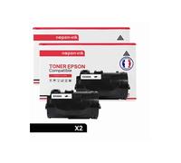 TONER C13S050690 C13S050690 Noir x 2 Compatible pour EPSON- Epson WorkForce AL-M 300 D Epson WorkForce AL-M 300 DN Epson WorkForce AL-M 300 DT Epson