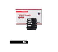 TONER C13S050690 C13S050690 Noir x 4 Compatible pour EPSON- Epson WorkForce AL-M 300 D Epson WorkForce AL-M 300 DN Epson WorkForce AL-M 300 DT Epson