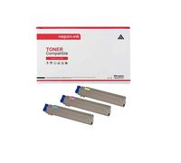TONER C9655 43837131 43837130 43837129 Multi-couleurs x 3 Compatible pour OKI- C 9655, C 9655DN, C 9655HDN, C 9655HDTN, C 9655N