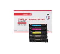 TONER CB400A (x2) + CB401A + CB403A + CB402A CB400A (x2) + CB401A + CB403A + CB4 Noir x2 + Cyan + Magenta + Jaune x 5 Compatible pour HP- P Color