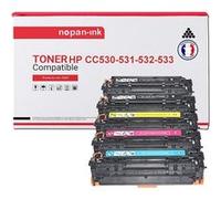 TONER CC530A (x2) + CC531A 304A + CC533A 304A + CC532A CC530A (x2) + CC531A 304A + CC533A Noir x2 + Cyan + Magenta + Jaune x 5 Compatible pour HP-NOPAN-INK P LaserJet Pro 300 Color M351a P LaserJet Pr