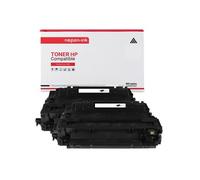 TONER CE255A 55A CE255A 55A Noir x 2 Compatible pour HP- P LaserJet Enterprise 500 MFP M525dn P LaserJet Enterprise 500 MFP M525f P LaserJet
