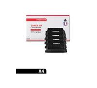 TONER CF281X 81X CF281X 81X Noir x 4 Compatible pour HP- P LaserJet Enterprise MFP M604 P LaserJet Enterprise MFP M605 P LaserJet Enterprise MFP M606