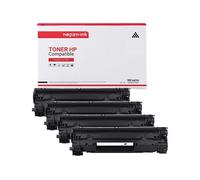 TONER CF283X 83X CF283X 83X Noir x 4 Compatible pour HP- P LaserJet Pro M201dw P LaserJet Pro M201n P LaserJet Pro M202dw P LaserJet Pro M202n P