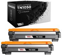 Toner compatible avec Brother TN1050 TN-1050 TN-1000 DCP-1510 DCP-1512 DCP-1612W DCP-1610W DCP-1616NW HL-1210W HL-1110 HL-1112 HL-1212W HL-1201 MFC-1810 MFC-1910W (10W 2 pièces Tn. 1050)