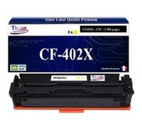 Toner compatible avec HP Color LaserJet Pro M252dw remplace HP CF402X 201X Jaune - 2 300p - T3AZUR