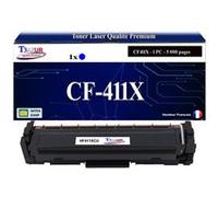 Toner compatible avec HP Color LaserJet Pro MFP M477fdw remplace HP CF411X 410X Cyan - 5 000p - T3AZUR Cyan G