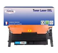 T3AZUR - Toner Compatible avec Samsung CLT-C406S pour Samsung CLP360 CLP365 CLP365W CLX3300 CLX3305 CLX3305FN CLX3305FW CLX3305W C410W C460FW C460W - Cyan