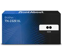 Toner compatible Brother TN-2320 - pack de 2 - Noir - Très grande capacité - Multipack