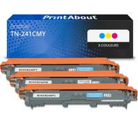 Toner compatible Brother TN-241CMY - 3-couleurs - Multipack