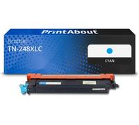 Toner compatible Brother TN-248XLC - Cyan - Grande capacité