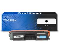 Toner compatible Brother TN-328BK - Noir - Très grande capacité