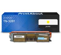 Toner compatible Brother TN-328Y - Jaune - Très grande capacité