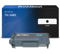 Toner compatible Brother TN-3480 - Noir - Grande capacité