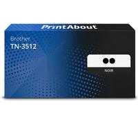 Toner compatible Brother TN-3512 - pack de 2 - Noir - Très grande capacité - Multipack