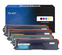 Toner compatible Brother TN-421 - 4 couleurs - Multipack