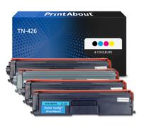 Toner compatible Brother TN-426 - 4 couleurs - Très grande capacité - Multipack