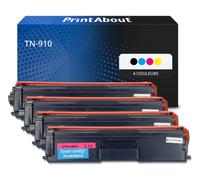 Toner compatible Brother TN-910 - 4 couleurs - Très grande capacité - Multipack
