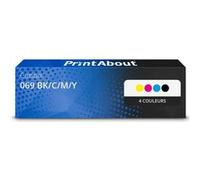 Toner compatible Canon 069 BK/C/M/Y - 4 couleurs - Multipack