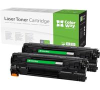 Toner compatible COLORWAY pour CANON CRG-726/ CRG-728/ noir/ 2x 2 100 pages/ Dual pack