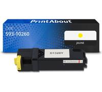 Toner compatible Dell 593-10260 (PN124) - Jaune