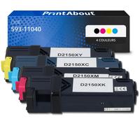 Toner compatible Dell 593-11040 (N51XP) - 4 couleurs - Multipack