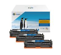 Toner compatible G&G avec HP CB541A, CE320A, CF210X, Canon CRG116, CRG716, C, NT-PH541UC, HP 125A, cyan, 1400s